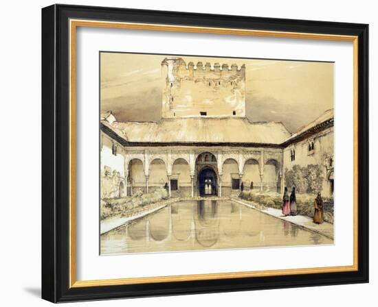 Court of the Myrtles-John Frederick Lewis-Framed Giclee Print