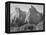 Court Of The Patriarchs Zion National Park Utah 1933-1942-Ansel Adams-Framed Stretched Canvas