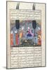 Court Scene in a Garden, Illustration from the Shahnama-null-Mounted Giclee Print