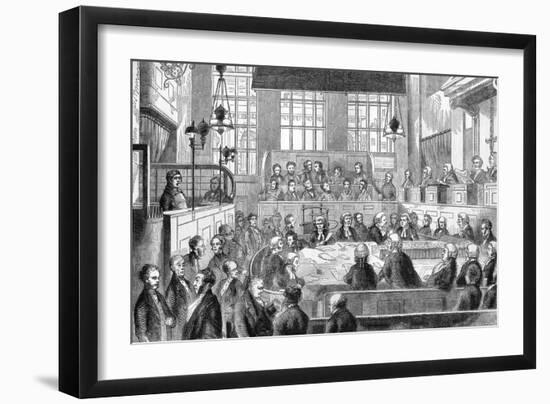 Court Scene, Newgate, 1862-Fred Bennett-Framed Art Print