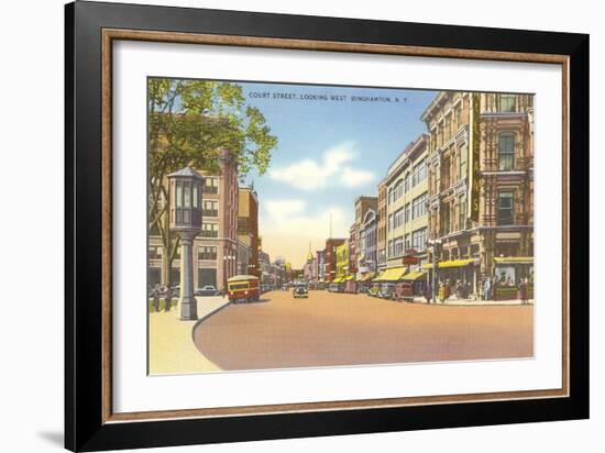 Court Street, Binghamton, New York-null-Framed Art Print