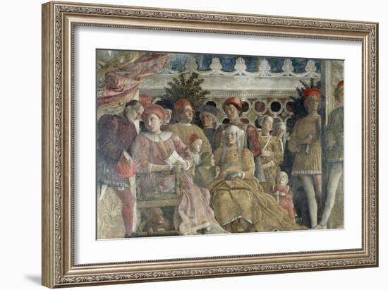 Court Wall, the Central Scene, 1465-1474-Andrea Mantegna-Framed Giclee Print