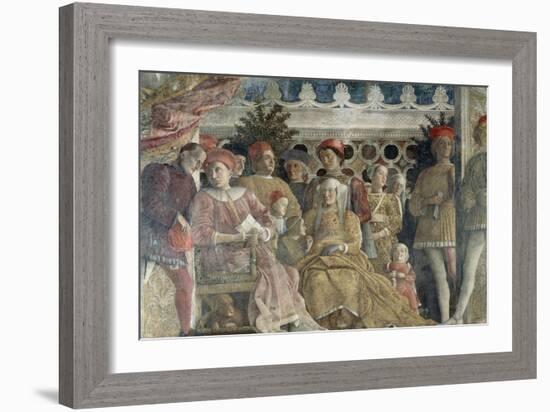 Court Wall, the Central Scene, 1465-1474-Andrea Mantegna-Framed Giclee Print