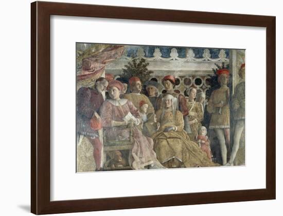 Court Wall, the Central Scene, 1465-1474-Andrea Mantegna-Framed Giclee Print