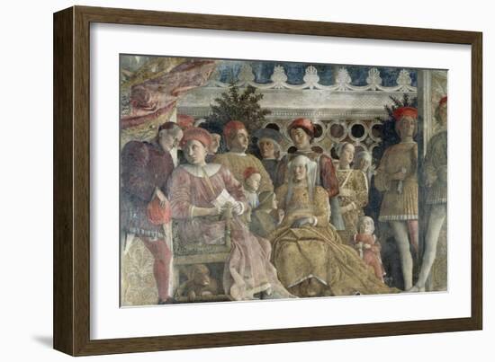 Court Wall, the Central Scene, 1465-1474-Andrea Mantegna-Framed Giclee Print