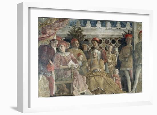 Court Wall, the Central Scene, 1465-1474-Andrea Mantegna-Framed Giclee Print