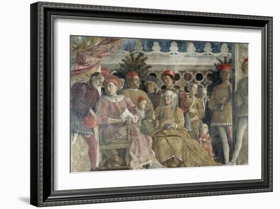 Court Wall, the Central Scene, 1465-1474-Andrea Mantegna-Framed Giclee Print