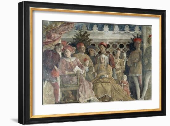 Court Wall, the Central Scene, 1465-1474-Andrea Mantegna-Framed Giclee Print