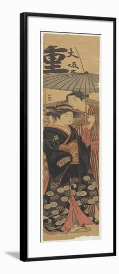 Courtesan and Shopboy, C. 1781-1789-Kitao Masanobu-Framed Giclee Print