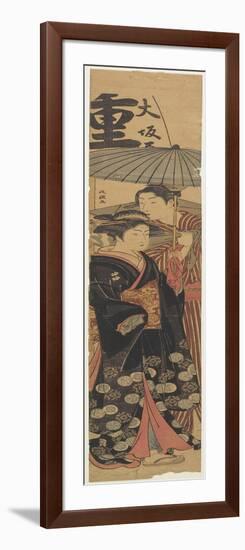 Courtesan and Shopboy, C. 1781-1789-Kitao Masanobu-Framed Giclee Print