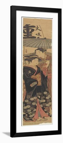 Courtesan and Shopboy, C. 1781-1789-Kitao Masanobu-Framed Giclee Print