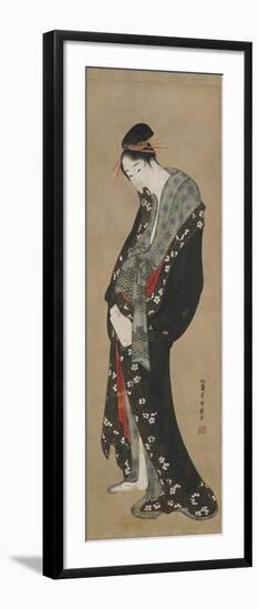 Courtesan, Edo Period-Katsushika Hokusai-Framed Giclee Print