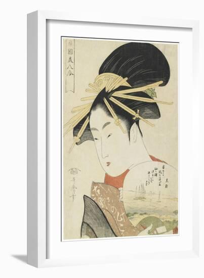 Courtesan Konosumi, 1793-1794-Kitagawa Utamaro-Framed Giclee Print