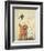 Courtesan Shiratsuyu of The House of Wakana-Ya-Hosoda Eishi-Framed Premium Giclee Print