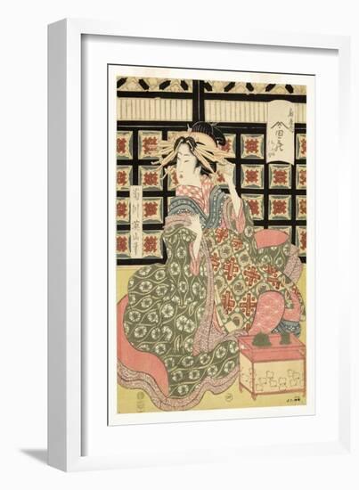 Courtesans of the Ogiya Brothel, C.1810-15-Kikukawa Eizan-Framed Giclee Print