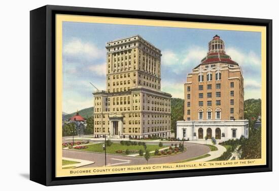 Courthouse and City Hall, Asheville, North Carolina-null-Framed Stretched Canvas