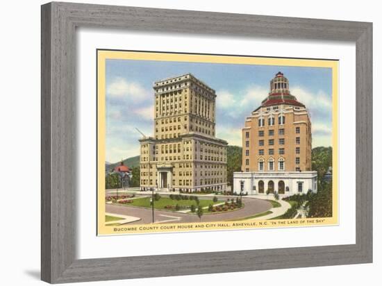 Courthouse and City Hall, Asheville, North Carolina-null-Framed Art Print