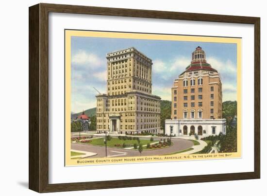 Courthouse and City Hall, Asheville, North Carolina-null-Framed Art Print