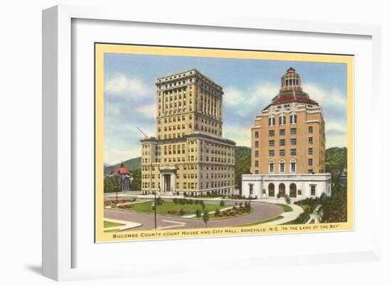 Courthouse and City Hall, Asheville, North Carolina-null-Framed Art Print