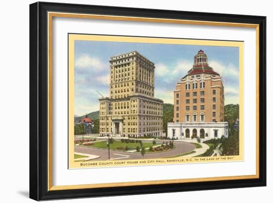 Courthouse and City Hall, Asheville, North Carolina-null-Framed Art Print