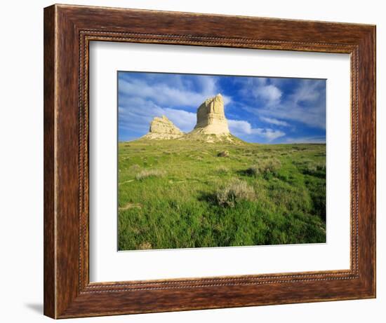 Courthouse and Jailhouse Rock, Nebraska, USA-Chuck Haney-Framed Photographic Print