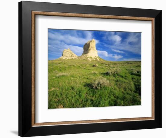 Courthouse and Jailhouse Rock, Nebraska, USA-Chuck Haney-Framed Photographic Print