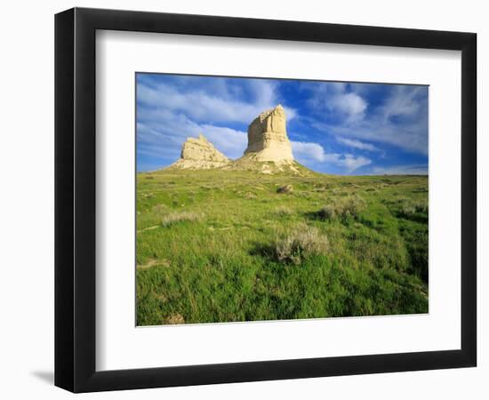 Courthouse and Jailhouse Rock, Nebraska, USA-Chuck Haney-Framed Photographic Print