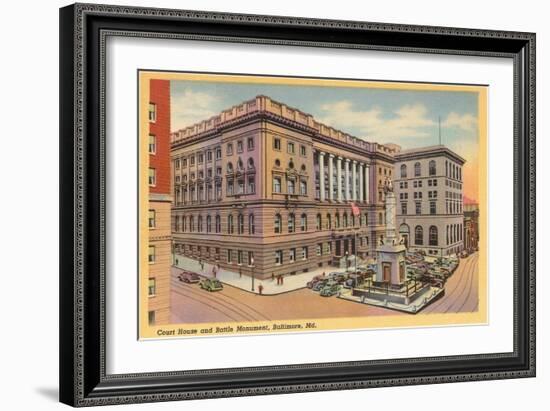 Courthouse, Baltimore, Maryland-null-Framed Art Print