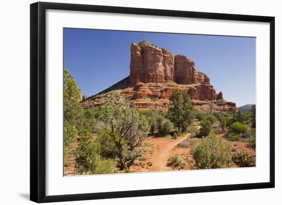 Courthouse Butte, Bell Rock Trail, Sedona, Arizona, Usa-Rainer Mirau-Framed Photographic Print