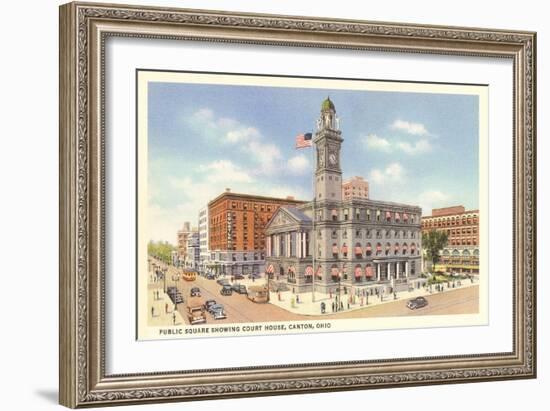 Courthouse, Canton, Ohio-null-Framed Art Print