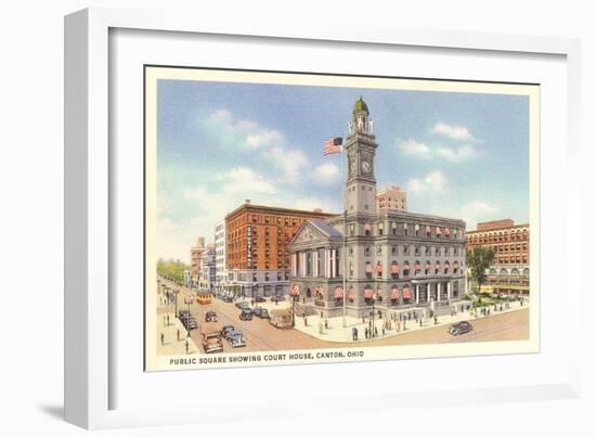 Courthouse, Canton, Ohio-null-Framed Art Print