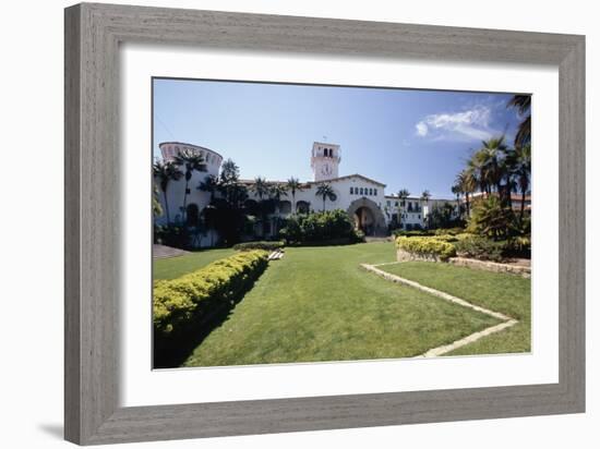 Courthouse Garden, Santa Barbara, CA-George Oze-Framed Photographic Print