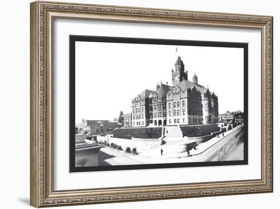 Courthouse, Los Angeles, California-William Henry Jackson-Framed Art Print