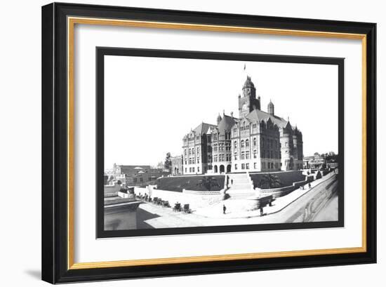 Courthouse, Los Angeles, California-William Henry Jackson-Framed Art Print