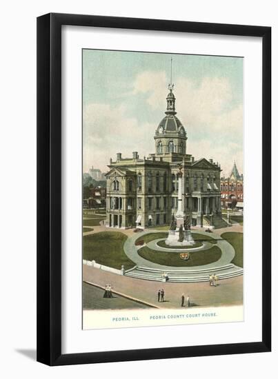 Courthouse, Peoria, Illinois-null-Framed Art Print