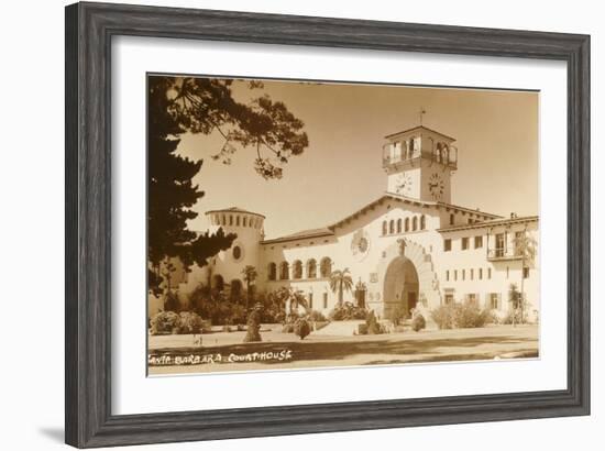 Courthouse, Santa Barbara, California, Photo-null-Framed Art Print