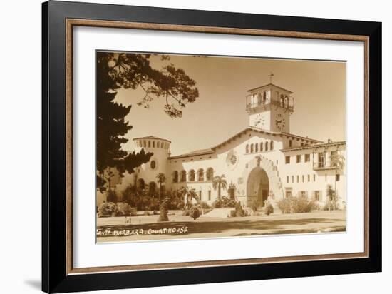 Courthouse, Santa Barbara, California, Photo-null-Framed Art Print