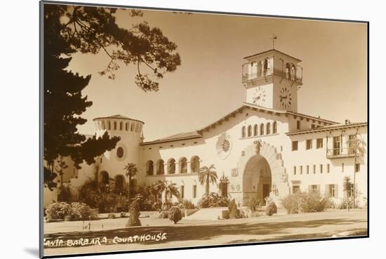 Courthouse, Santa Barbara, California, Photo-null-Mounted Art Print