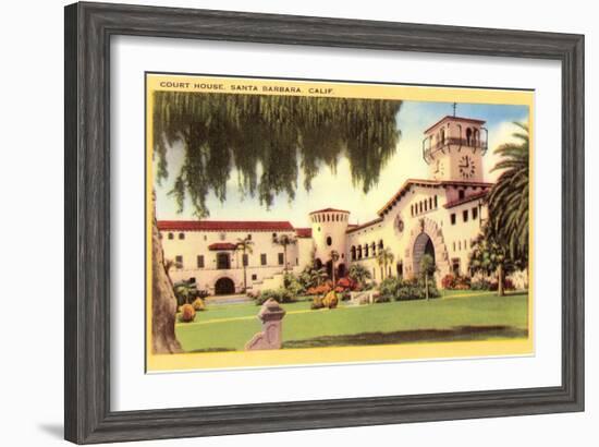 Courthouse, Santa Barbara, California-null-Framed Art Print