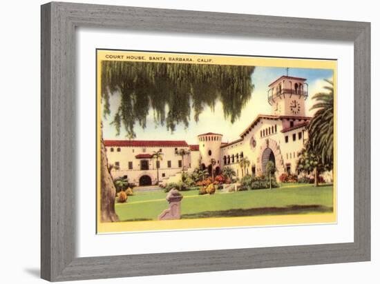 Courthouse, Santa Barbara, California-null-Framed Art Print