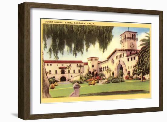 Courthouse, Santa Barbara, California-null-Framed Art Print