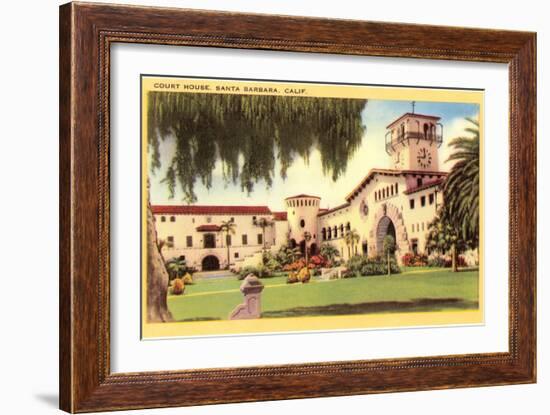 Courthouse, Santa Barbara, California-null-Framed Art Print