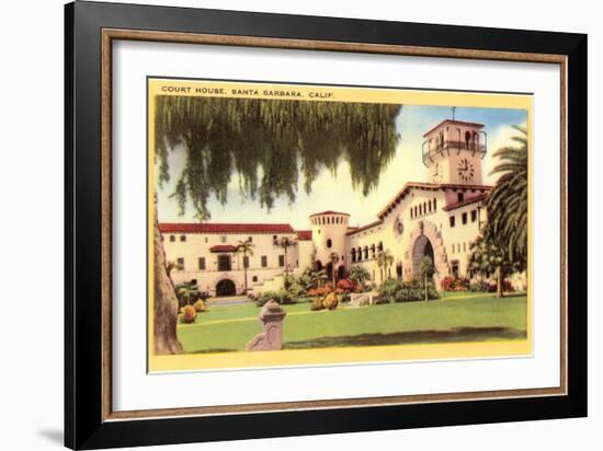 Courthouse, Santa Barbara, California-null-Framed Art Print