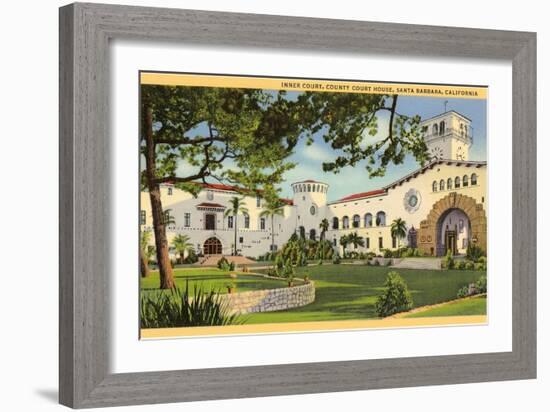 Courthouse, Santa Barbara, California-null-Framed Art Print