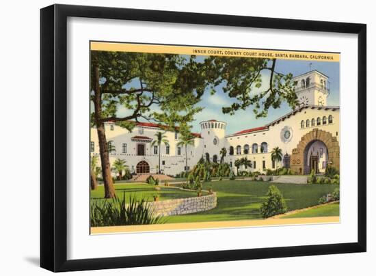 Courthouse, Santa Barbara, California-null-Framed Art Print