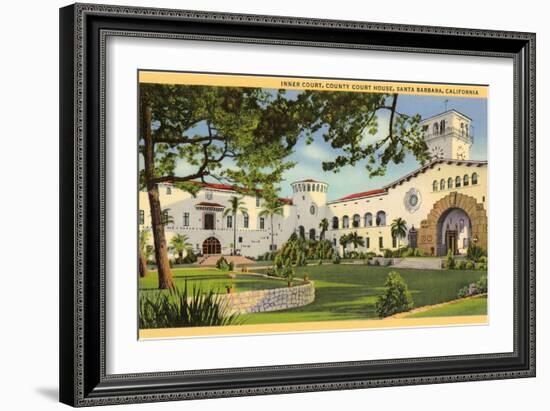 Courthouse, Santa Barbara, California-null-Framed Art Print