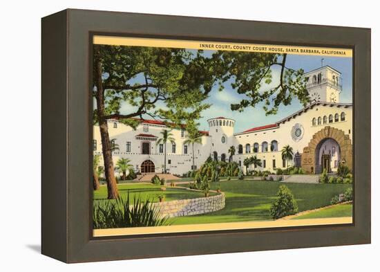 Courthouse, Santa Barbara, California-null-Framed Stretched Canvas