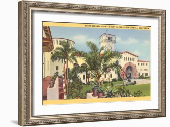 Courthouse, Santa Barbara, California-null-Framed Art Print