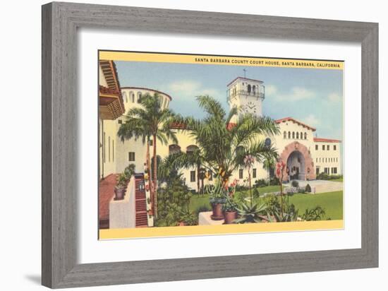 Courthouse, Santa Barbara, California-null-Framed Art Print