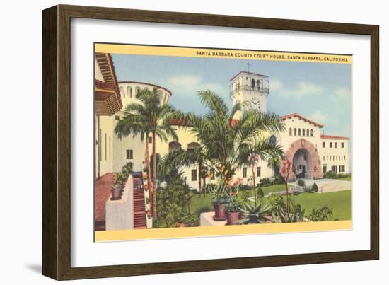 Courthouse, Santa Barbara, California-null-Framed Art Print